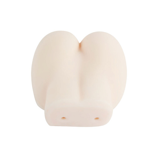 Попка и вагина с вибрацией телесного цвета Baile BM-009141