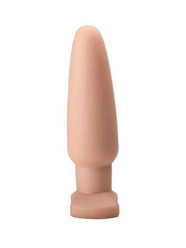 Телесный анальный плаг среднего размера LOVETOY (А-Полимер) 446800 (18 см)