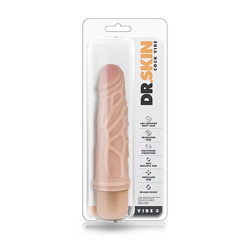Телесный вибратор Blush Novelties Cock Vibe 3 BL-10093 (18,4 см)