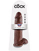 Коричневый фаллоимитатор-гигант Pipedream 12 Cock with Balls PD5511-29 (30,5 см)