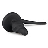 Чёрный витой анальный плаг с хвостом EDC Wholesale Dog Tail Plug ET328BLK