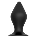 Чёрная анальная пробка Dream Toys PLUG WITH SUCTION CUP 21463 (12,5 см)