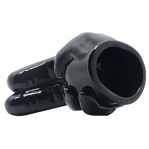 Чёрная насадка на вибромассажёр в виде 2 пальцев Baile BI-014352 (для Power Head)