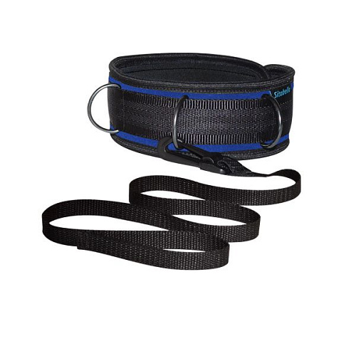 Сине-черный ошейник из неопрена с поводком Sitabella 7103-5