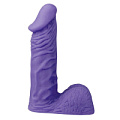 Фиолетовый стимулятор-фаллос Dream Toys XSKIN 6 PVC DONG 20621 (15 см)
