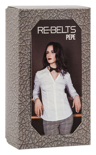 Чёрный чокер-бабочка Rebelts Pepe Black 7709