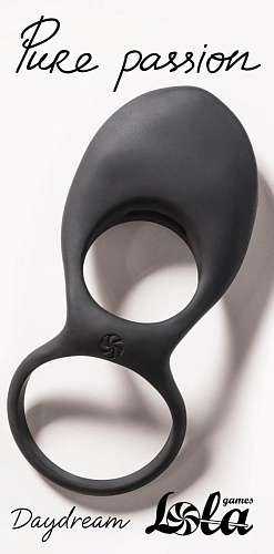 Чёрное эрекционное виброкольцо Lola toys Daydream 1303-01lola