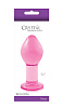 Большая розовая стеклянная анальная пробка NS Novelties CRYSTAL PLUG NSN-0701-34 (10 см)