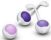 Комплект фиолетовых вагинальных шариков Blush Novelties Kegel Training Kit BL-444004