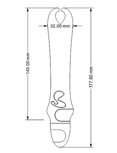 Розовый вибратор с рожками Yuanse Pedicel V-0011 (17,8 см)