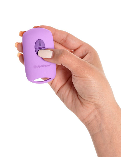 Фиолетовый автоматический вибромассажёр с функцией поступательных движений Pipedream Love Thrust-Her PD4926-12