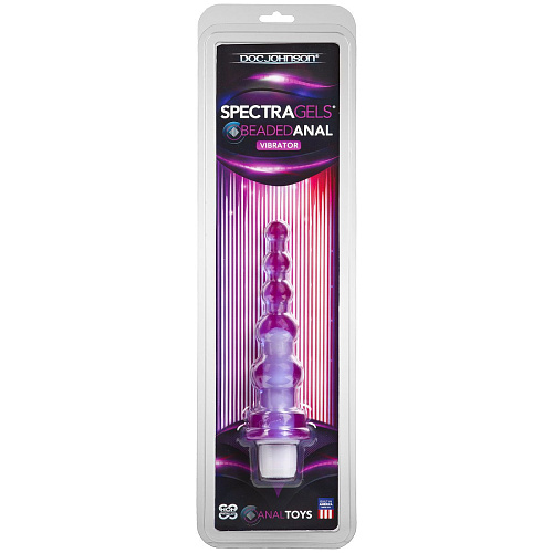 Фиолетовая анальная виброёлочка Doc Johnson SPECTRA GELS 1190-01-CD (17,7 см)