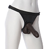 Реалистичная насадка коричневого цвета Vac-U-Lock Doc Johnson 6 Realistic Black 1015-10-BX (17,3 см)