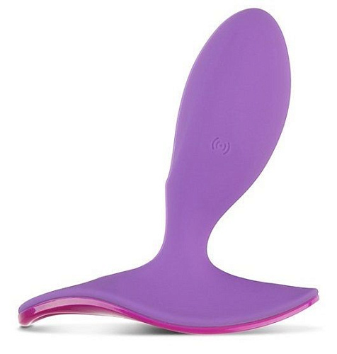 Фиолетовая анальная вибропробка с управлением со смартфона PicoBong SURFER PLUG VIBE PB3692