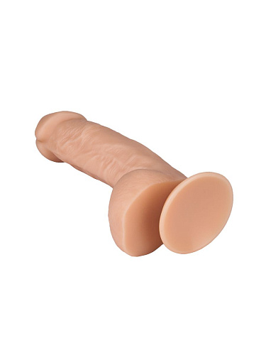 Реалистичный фаллоимитатор телесного цвета с мошонкой на присоске Сумерки богов №5 101-05 BX DD (16 см)