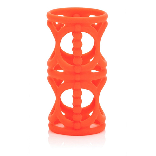 Набор оранжевых насадок на пенис California Exotic Novelties Posh Silicone Lovers Cages SE-1369-40-3
