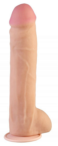 Телесный реалистичный фаллоимитатор Сумерки богов Flex Fix Sistem №75 3205-75 BX DD (23,5 см)