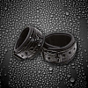 Чёрные соединенные цепью наручи NS Novelties SINFUL WRIST CUFFS NSN-1223-13