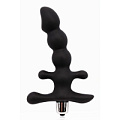 Чёрный силиконовый анальный вибростимулятор Bior toys SEM-55021 (14 см)