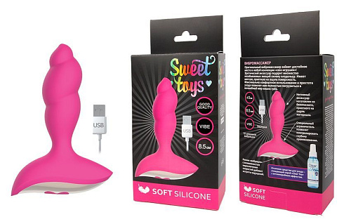 Розовый спиралевидный вибромассажёр Bior toys ST-40164-16 (8,5 см)