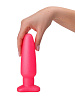Гладкий розовый анальный плаг LOVETOY (А-Полимер) 436800 (18,5 см)