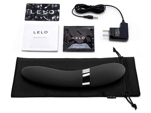 Чёрный вибромассажёр Lelo Elise 2 Black LEL7671 (22 см)