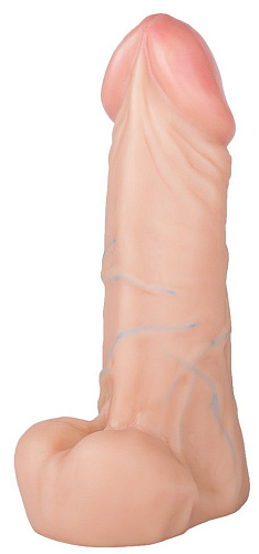 Реалистичный фаллоимитатор телесного цвета Сумерки богов «Цезарь» 2500-00 BX DD (23 см)