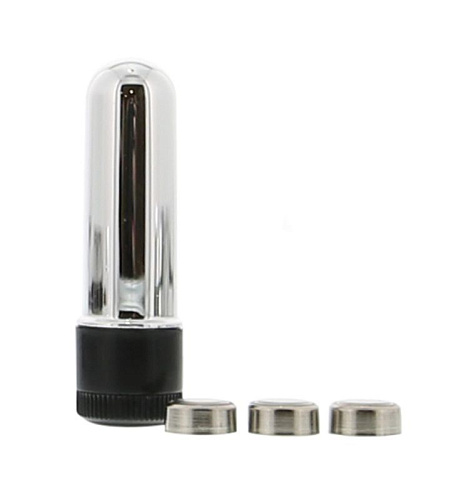 Серебристая вибропулька Seven Creations 2K338-BU (5 см)