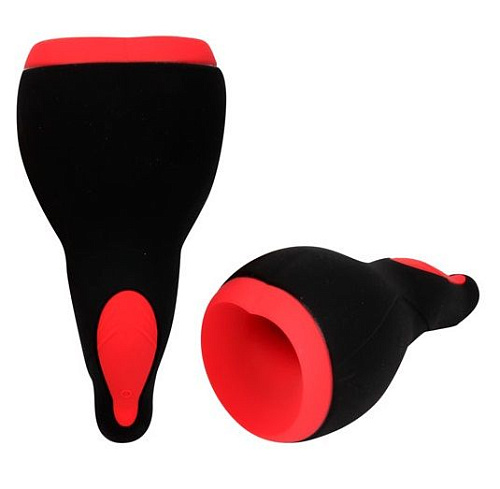 Чёрно-красный мастурбатор с вибрацией Otouch AIAI F1.0