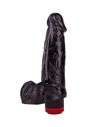 Чёрный виброфаллос со встроенным пультом LOVETOY (А-Полимер) 411600 (16,5 см)