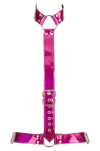 Неоново-розовая сбруя на шею и талию Orion Bad Kitty Body Harness 2492547 3101