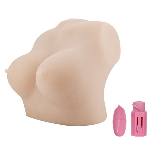 Мастурбатор телесного цвета в виде пышного бюста Baile BM-009160