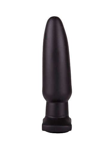 Чёрная анальная пробка с гладкой поверхностью LOVETOY (А-Полимер) 426800 (18 см)
