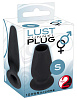Чёрная анальная пробка с тоннелем Orion Lust Tunnel Plug S 05311970000 (7,5 см)
