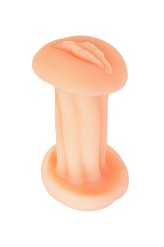 Надувная секс-кукла телесного цвета с реалистичным личиком и подвижными глазами ToyFa 117016