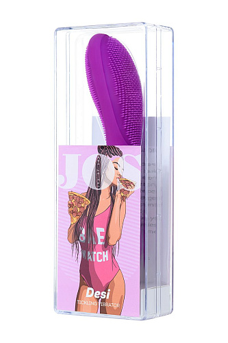 Фиолетовый вибратор с ресничками JOS DESI 783017 (18,5 см)