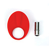 Красное эрекционное кольцо с вибрацией Topco Sales TLC CaliberVibrating Silicone Cock Ring 1006028