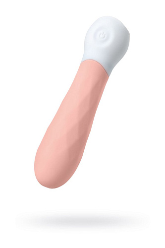 Нежно-розовый мини-вибратор с рельефом S-HANDE MINI 3 SHD-050-3P (11,8 см)