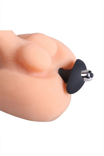 Чёрная анальная втулка с вибрацией S-HANDE Lovearrow SHD-013 (10 см)