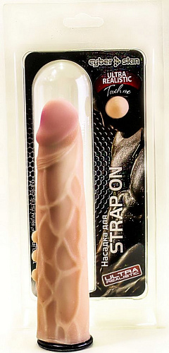 Телесная насадка-фаллос без мошонки для страпона Harness LOVETOY (А-Полимер) 840902 (21,6 см)