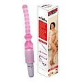 Гнущийся розовый анальный вибромассажёр со встроенным пультом Sextoy 2011 00411 (24 см)
