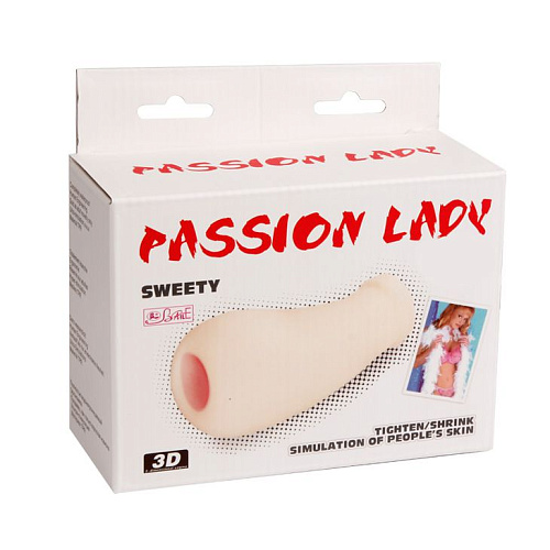 Мастурбатор телесного цвета с узким входом Baile Sweety BM-009168 (14,9 см)