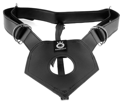 Чёрные трусики для страпона Pipedream Play Hard Harness PD5631-23