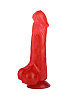 Гелевый красный фаллоимитатор с присоской Сумерки богов №26 311-26 BX DD (21 см)