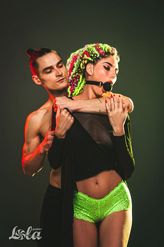 Чёрный кляп-шарик Lola toys Charmer S 1152-01lola