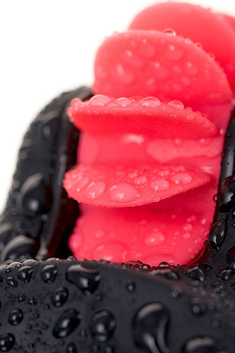 Чёрно-красное эрекционное виброкольцо Erotist 548003