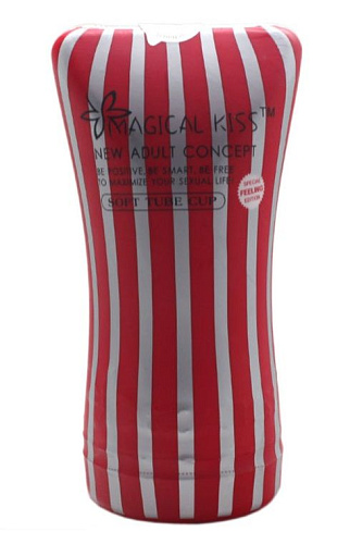 Нереалистичный мастурбатор красного цвета Play Star MAGICAL KISS NC-082