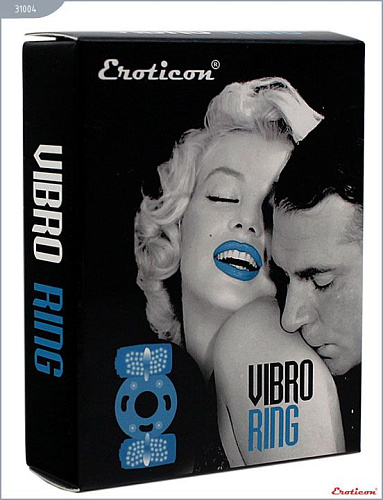 Эрекционное кольцо с 2 виброэлементами Eroticon 31004
