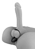 Черное эрекционное кольцо с анальной цепочкой Pipedream Ball Cinch with Anal Bead  PD4573-23