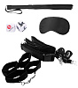Чёрный игровой набор БДСМ Shots Media BV Bondage Belt Restraint System OU379BLK